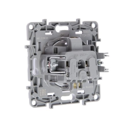 LEGRAND ETIKA 1-m, s/h, screw terminals, 16A, 250 V, aluminum-1
