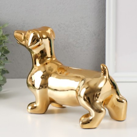 Pigger Ceramics "Golden Dachshund" 24.510.5x16.5 cm-2