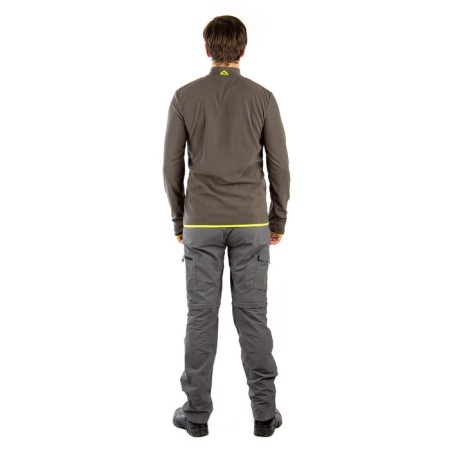 Payer Sweatshirt "Tahoe", fleece 150g, gray with lemon, rr 40-42 Height 170-176-5