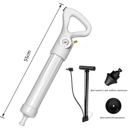 Pneumatic Zein Vantuz, 3 nozzles, pressure sensor, manual pump-25
