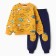 A set for a boy (sweatshirt, trousers), mustard color, height 92 cm