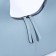Zipper bag with lightning, blue color