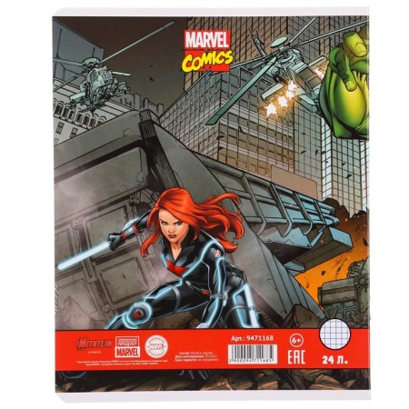 Notebook in a cage 24 sheets, 5 types of mix, cover coated paper, spider-man-9