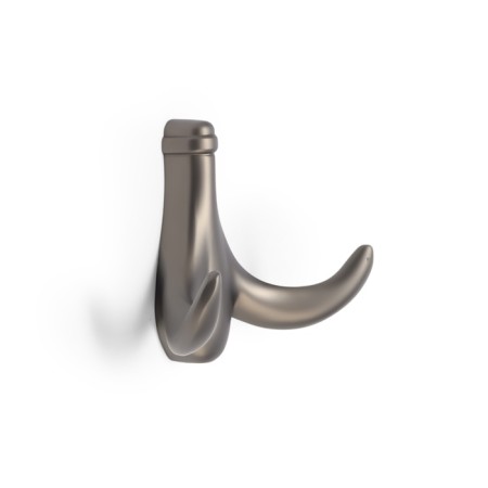 Furniture hook CAPPIO CLOWN, two -rod, zinc, color graphite
