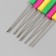 Quilling tool with a plastic handle mix section 0.8 cm length 11 cm