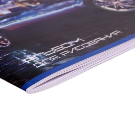 Album for drawing A4, 40 sheets on the paper clip "New York", covered cardboard, internal block offset 100 g/m²-3