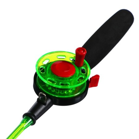 Winter fishing rod, plastic, with neoprene pen, 40 cm-4