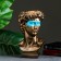 Kashpo - organizer "Bust of David with the mask" Big, bronze, turquoise, 28cm