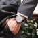 Men's wristwaters "horses", d-4.4 cm, silver clock
