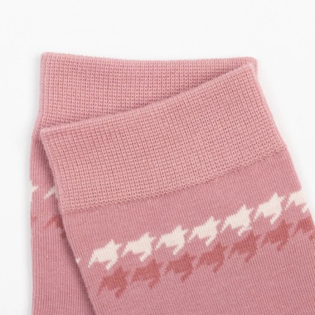 Women's socks minku "Goose legs", pink color, size 36-39 (23-25 ​​cm)-1