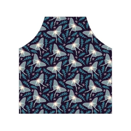 Apron kitchen with a “moth in the night” photo print, adjustable, size OS-2