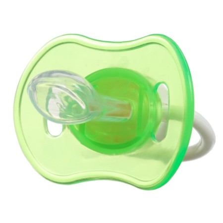 Nipple - orthodontic dummy with container, +3 months, green color-7
