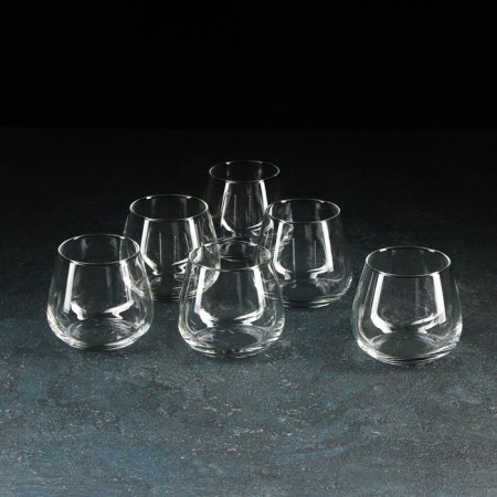 Set of low glass glasses "Gabi", 350 ml, 6 pcs