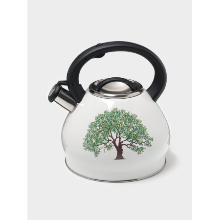 A kettle with a stainless steel whistle of the Magic Forest, 3 l, with a heating indicator, induction-2
