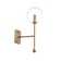 Wall lamp ST LUCE. SL1205.301.01. Sandro. 1x5 W, G9, 4000K, 15x42 cm, brass color