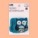 Thermal appliance "owl", with sequins, 6 × 5.3 cm, blue color