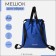Bag for screed shoes, outer pocket, textura, blue color