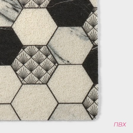 Rug of the galliped muddy shares "Marble", 50 × 80 cm, color gray color-1
