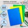 A set of A4, 180 μm folders, calligrata standard, translucent, 4 pieces, mix