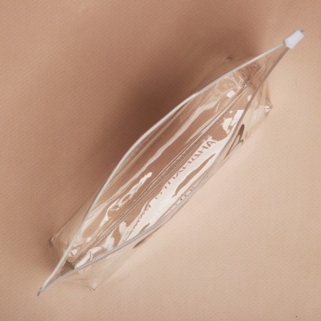 Cosmetic bag of transparent PVC 21 x2 x14 cm "The most unprivant"-3