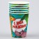 A one -time paper glass "Happy Birthday" animals, 250 ml, set 6 pieces