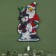 LED figure "Santa Claus and Snowman" 24 × 45 cm, plastic, 220 V, glow of multi (RG/RB)