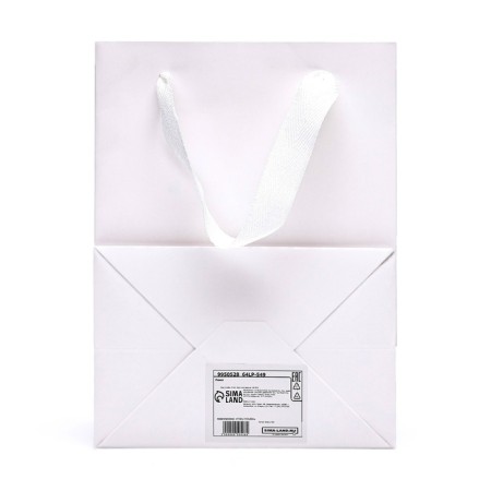 Gift package, with a window, 20 x 15 x 10 cm, white-2