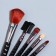 A set of makeup brushes, 5 objects, black color