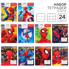 A set of notebooks 20 pieces, 12 sheets, September 1, Spider-Man
