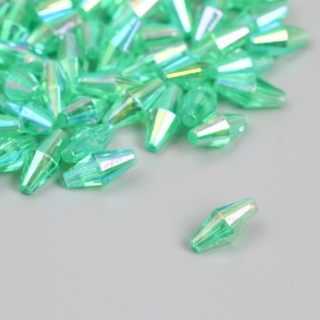 Beads for creativity Plastic "Rhombus Crystal Hologography" Set 20 grams 0.6x0.6x1.2 cm 989629