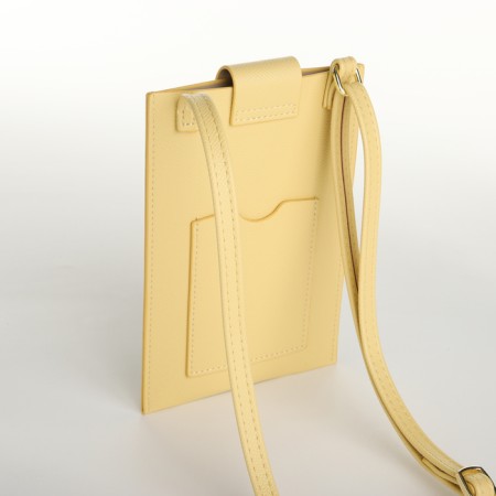 Female bag, cross-bodi, on the magnet, the color is yellow-1