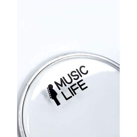Plastic for the drum of Music Life 6 inches, transparent-1
