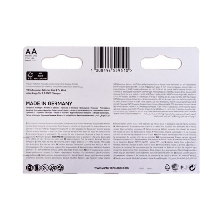 Battery Alkalin Varta Longlife Power, AA, LR6-8BL, 1.5V, blister, 8 pcs.-1