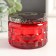 Bank for candles glass with a lid "Sot" red 5x7x7 cm, mix