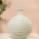 Vase for flowers "Arkady" made of glass, white 23 x 21 x 21 cm