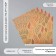 Scrapbooking paper "Leaves" density 180 grams set 5 pcs 30.5x32 cm