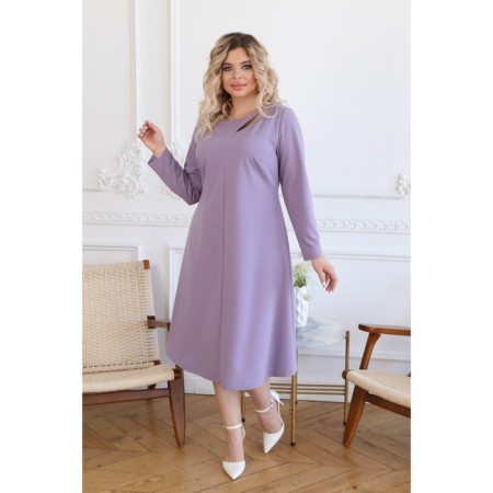 Female dress, size 56, lilac color-8