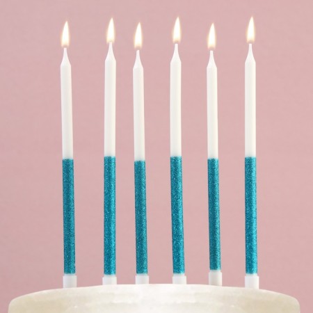 Candles for the cake "On your birthday", blue, 6 pcs.-5