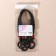 Handles for a bag, 2 pcs, waxed cord/tree, 48 × 2 cm, black color