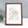 Photo frame Plastic "Mira" 15x21 cm beech with gold (plastic screen)