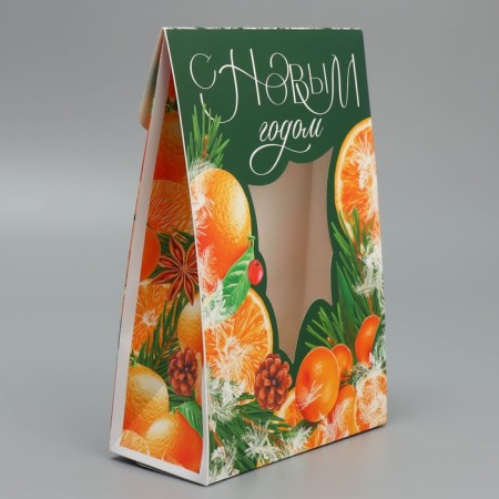 Folding box "Winter spins", 15 x 7 x 22 cm, New Year-2