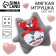 Magnet "I love you so", cat, mix