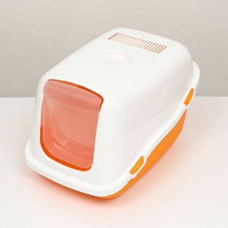 Pet -it house-house for cats Comfort, (scoop in a set), 57x39x41, orange/white-3