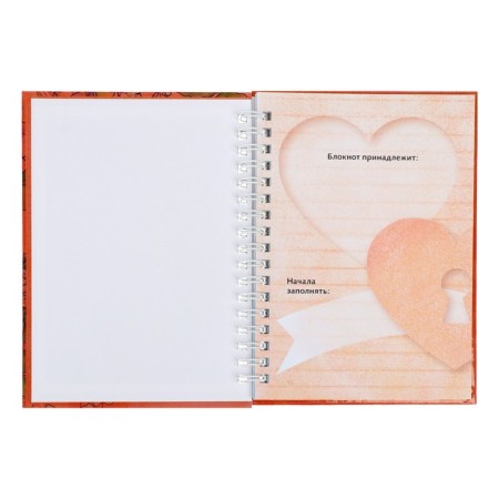 Notepad A6, 32 sheets, on the crest, "my personal notebook. Ideas, creativity, dreams", solid cover, color block 120g/m²-3