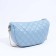 Bag Cross-Bodi with a zipper, blue color
