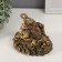 NECSK Polystone Bronze "Cash toad on the hill of Chinese coins" 10x11.5x12.5 cm