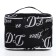 Cosmetic bag with lightning, black color