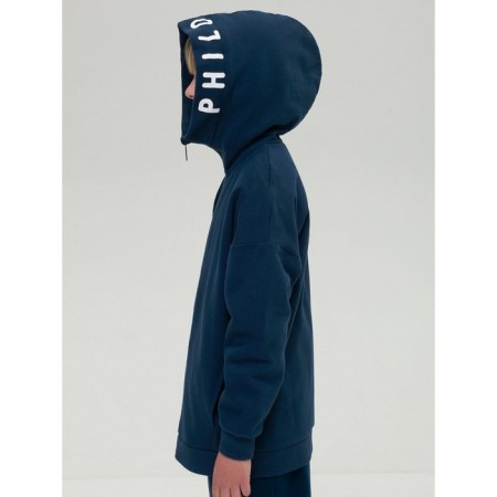 Sweatshirt for boys, height 122 cm, dark blue color-2