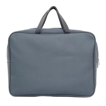 Folder with A4 handles, 360 x 270 x 80 mm, textile, inner pocket, gray 1Sh48