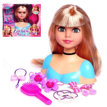 Maneken doll for creating the hairstyles "Betsy", with accessories